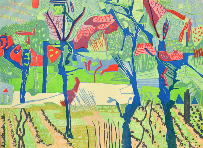 2003 Vegetable Garden 56x77cm.