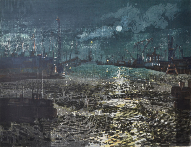 2004 Antwerp Harbour 92x116cm.