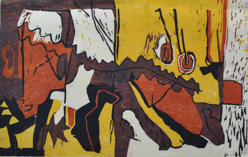 1984 Composition 60x96,5cm.