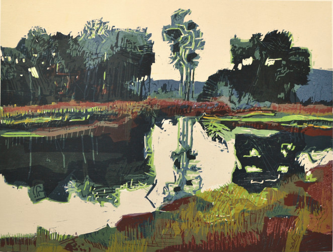 1998 Lake 66x88cm.